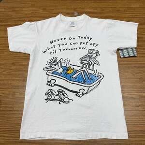 Vintage 80s Fido Dido Bathtub T-shirt